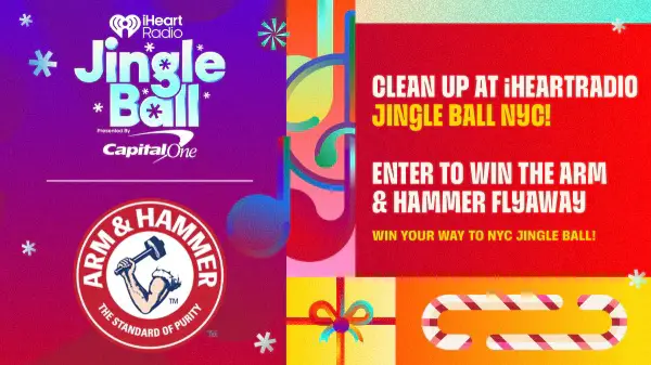 iHeartRadio Jingle Ball NYC Arm & Hammer Flyaway Sweepstakes: Win a $5,966 New York Trip