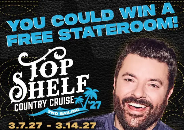 Chris Young & Top Shelf Country Cruise Sweepstakes: Win a $14,500 Bahamas Cruise for Two