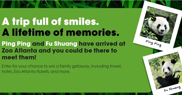 2026 Zoo Atlanta Flyaway Sweepstakes Presented by Cricket Wireless: Win a $10,000 Trip for 4