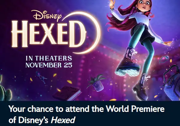 Disney+ Perks: Disney's Hexed Premiere Sweepstakes – Win a $2,960 Premiere Trip for Two