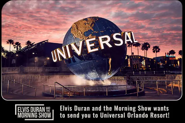 Elvis Duran Chills & Thrills Sweepstakes – Win a $3,670 Universal Orlando Trip