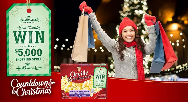 Hallmark Channel Snack Watch and Win Sweepstakes: Win $5,000 Shopping Spree [301 Winners]