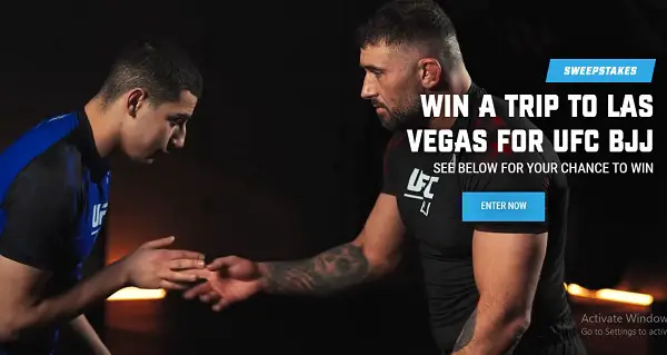 Hayabusa UFC BJJ Las Vegas Sweepstakes – Win a $5,000 UFC BJJ Trip for Two