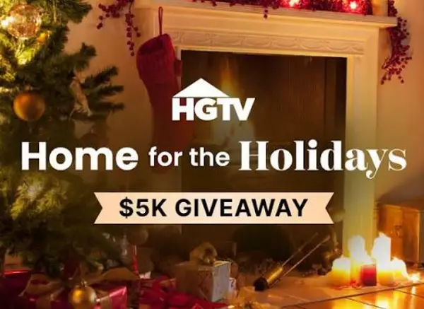 HGTV Home For the Holidays Giveaway 2026 – Win $5,000 Cash