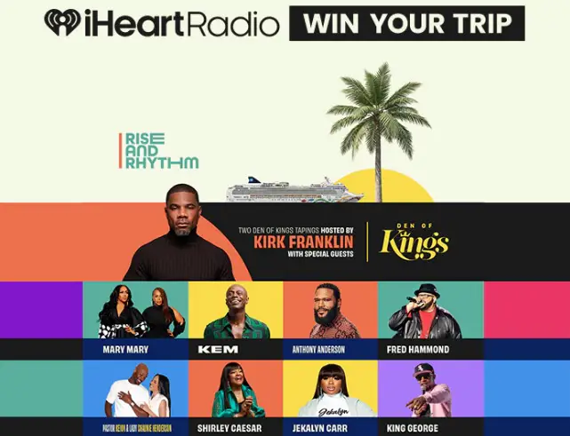 iHeartRadio Rise and Rhythm Cruise Sweepstakes: Win a $10,000 Cruise