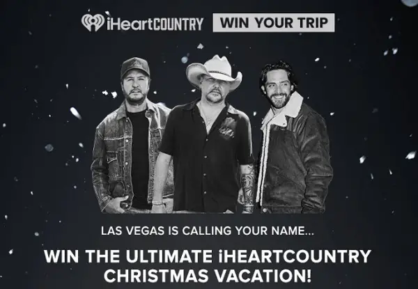 Ultimate iHeartCountry Christmas Vacation 2026 Sweepstakes: Win a Las Vegas Concert Trip