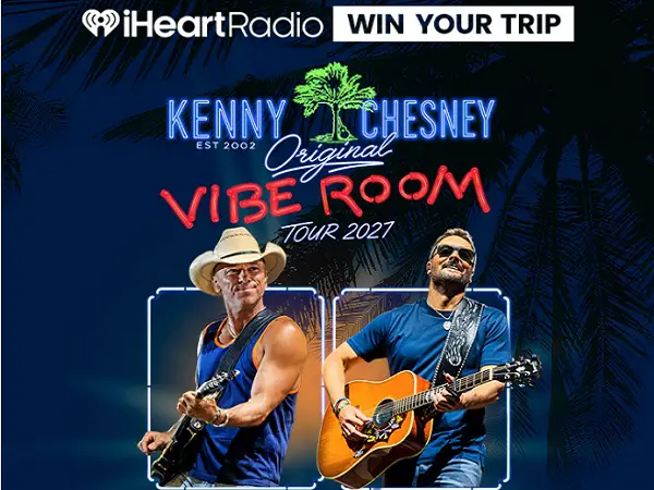 Kenny Chesney’s Tampa Tour Kickoff Experience Sweepstakes: Win a $3,000 Concert Trip for Two