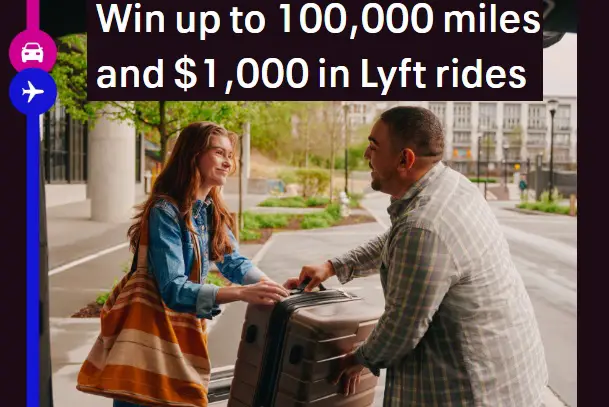 MileagePlus and Lyft Sweepstakes – Win 100,000 United Miles and $1,000 in Lyft Rides