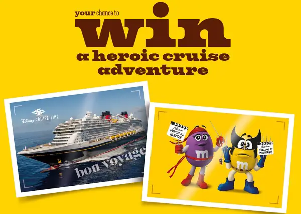 M&Ms 2026 Heroic Sweepstakes: Win a $10,000 Disney Cruise Vacation [673 Winners]