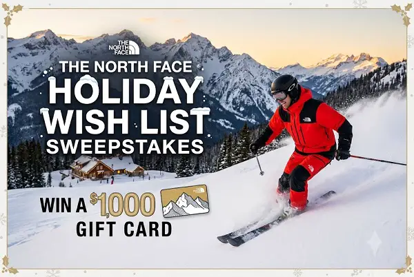 The North Face Holiday Wish List Sweepstakes: Win a $1,000 Gift Card