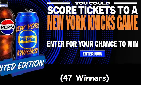2026 Pepsi Knicks Sweepstakes: Win New York Knicks Game Tickets [47 Winners]