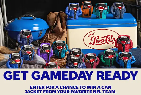 Pepsi x Off Season Can Jacket Sweepstakes: Win NFL Can Jackets [14,000 Winners]