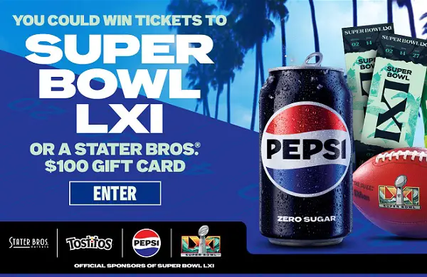 2026 Pepsi x Stater Bros. Markets Big Game Sweepstakes: Win Super Bowl LXI Tickets Worth $8,000!