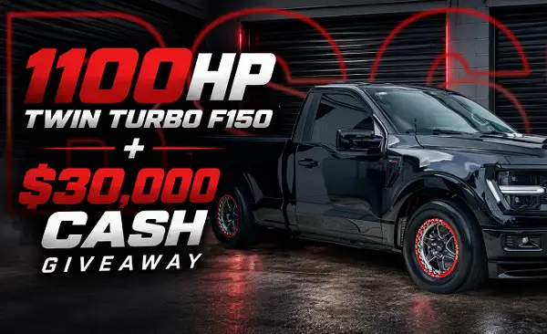 Redline Society RS61 Twin Turbo F-150 Giveaway: Win a $90,000 Ford Truck and $30,000 Cash