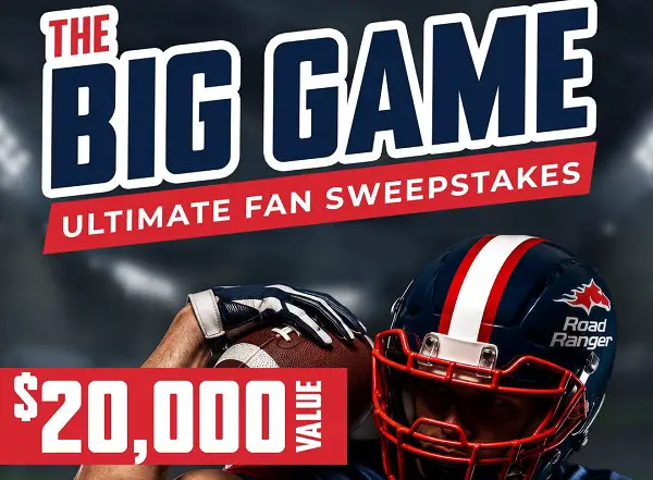 Road Ranger Big Game Ultimate Fan Sweepstakes: Win Super Bowl LXI Tickets, Hotel Stay and $5,000 Cash