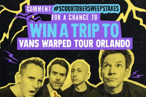 Scooby-Doo Scoobtober Sweepstakes – Win a $4,989 Vans Warped Tour Orlando VIP Trip