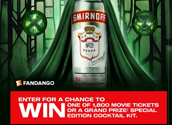 SMIRNOFF Assemble Your Night Sweepstakes – Win Avengers: Doomsday Movie Tickets & Cocktail Kits [1,810 Winners]