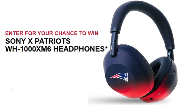 Sony Electronics 2026 New England Patriots WH-1000XM6 Headphones Sweepstakes: Win Sony Headphones