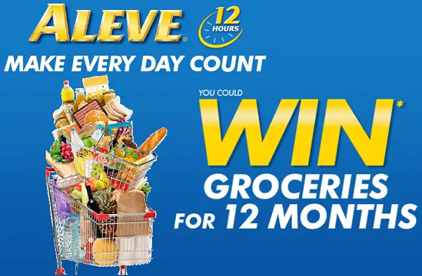 Aleve Contest – Win Groceries For 12 Months