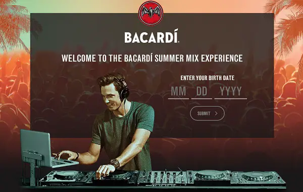 Bacardi Summer Mix Sweepstakes: Win Free Concert Trip!
