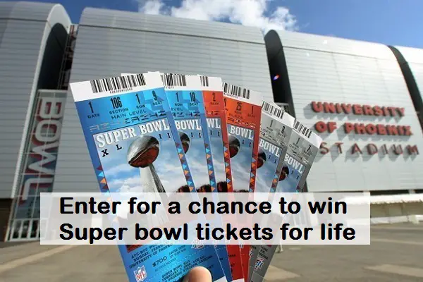 Bud Light Superbowl Tickets For Life Sweepstakes