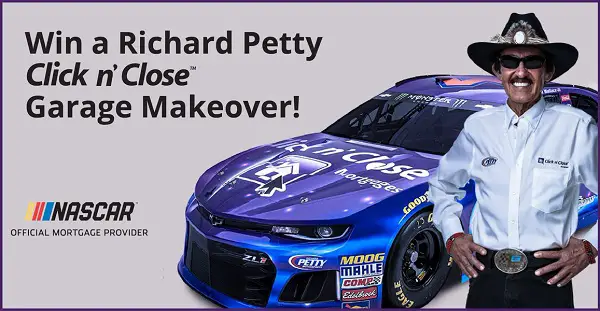 Click N Close NASCAR-themed Garage Makeover Sweepstakes
