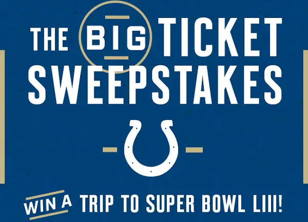 Indianapolis Colts Big Ticket Sweepstakes: Win Trip to Atlanta!