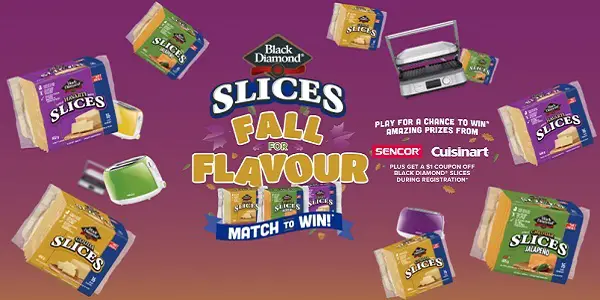Black Diamond Slices Fall for Flavour Match to Win Contest: Win 1 of 31 Prizes