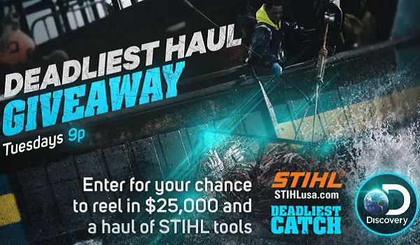 Discovery.com STIHL Deadliest Haul Giveaway: Win $25000 Cash