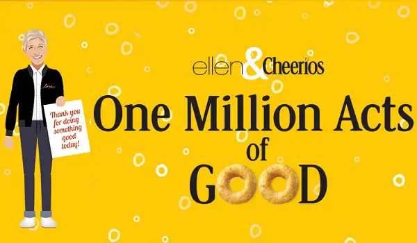 Cheerios.com One Million Acts of Good Sweepstakes
