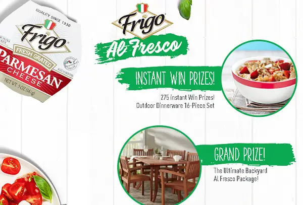 Frigo Al Fresco Instant Win Game and Sweepstakes