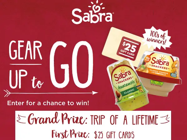 Sabra Gear Up To Go Sweepstakes