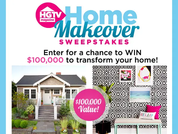 HGTV Magazine Home Makeover Sweepstakes