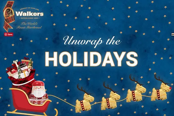 Walkers Shortbread Unwrap the Holidays Instant Win Game