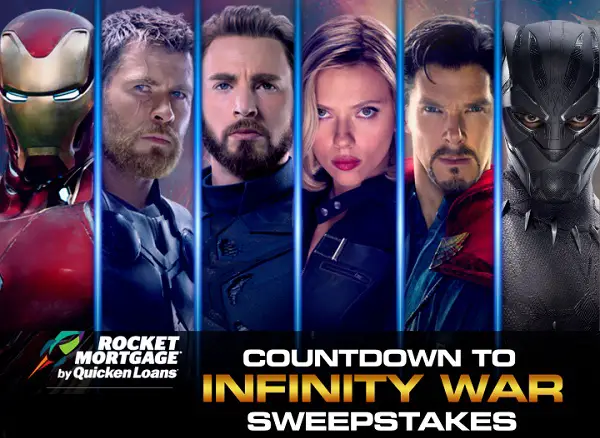 The Countdown to Infinity War Sweepstakes: Win Over 10000 Fandango Gift Code