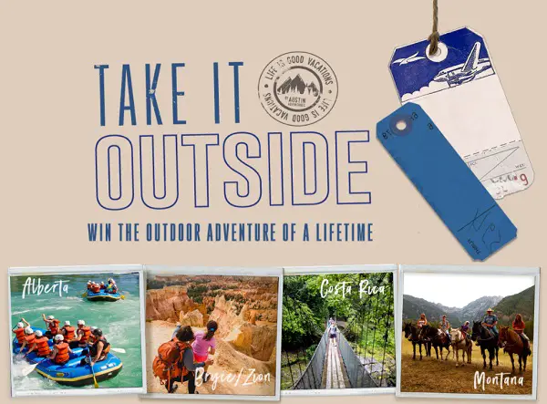 Lifeisgood.com Take It outside Sweepstakes