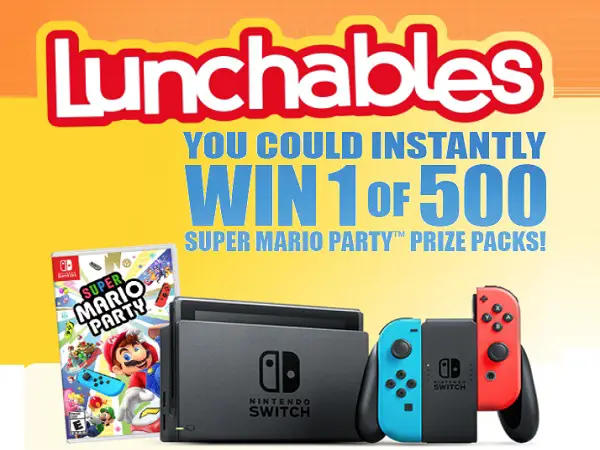 Lunchables.com Super Mario Party Sweepstakes and Instant Win Game