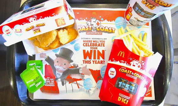 Play McDonald’s Canada Coast to Coast Monopoly Game