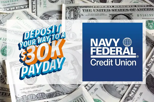 Navy Federal $30K Direct Deposit of Net Pay Giveaway