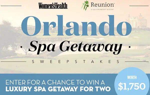 Women’s Health Win Orlando Spa Getaway Sweepstakes