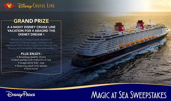 Disney.com Magic at Sea Sweepstakes