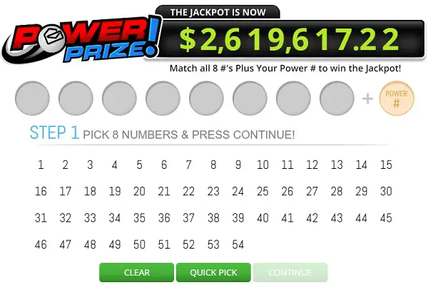PCH.com Lotto Power Prize Sweepstakes Giveaway No. 14299, 14300, 14869 and 14298