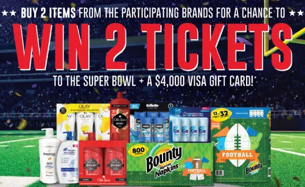 P&G Football Sweepstakes: Win Super Bowl 2020 Tickets