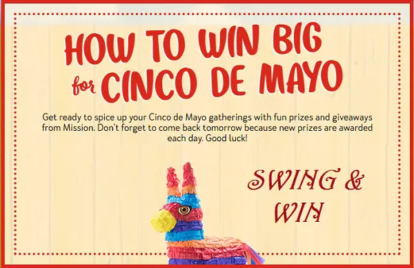 Mission Piñata Instant Win Game: Win Over 5000 Prizes