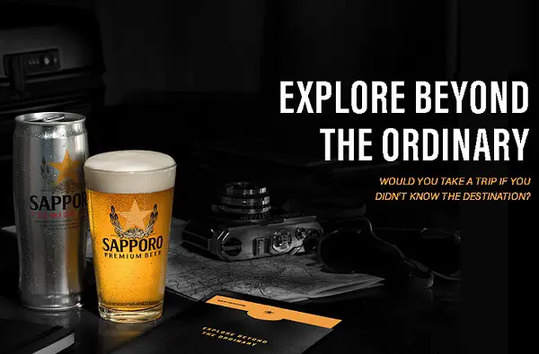 Sapporo Explore Beyond the Ordinary Contest: Win Surprise Vacation Trip!