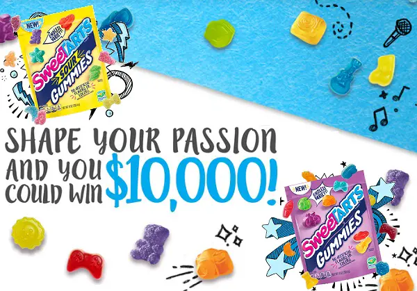 SweeTARTS Shape Your Passion Sweepstakes: Win $10000 Cash!