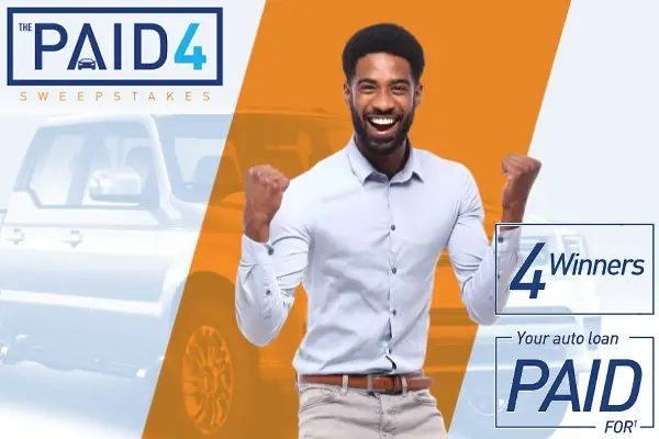 Paid4 $25000 Auto Loan Payoff Sweepstakes