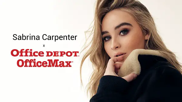 Office Depot and Sabrina Carpenter Sweepstakes