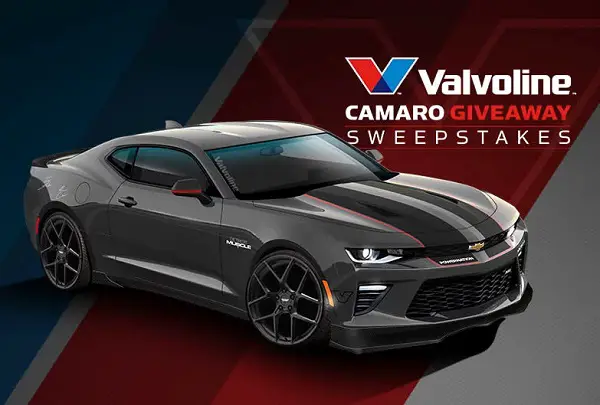 Valvoline Camaro Giveaway Sweepstakes