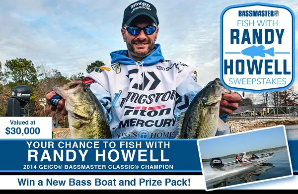 Bassmaster.com Fish with Randy Howell Sweepstakes